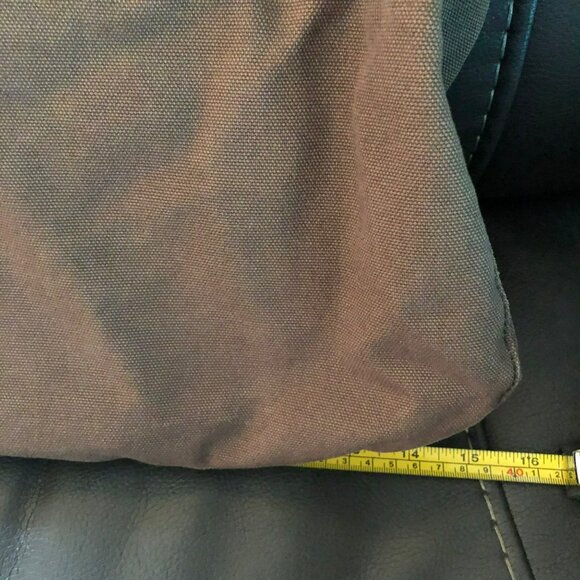 Eddie Bauer Vtg Green Canvas Purse Handbag Boho 80s 90s - Picture 8 of 10